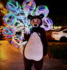 Bear selling balloons in Yerevan, Armenia